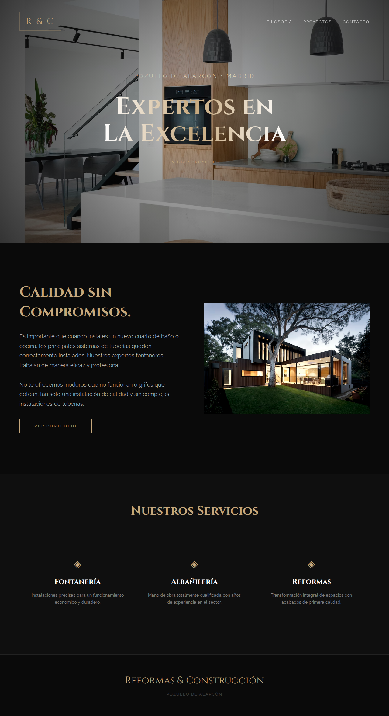 Web de empresa de reformas y construcción
